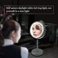 Ново 10x Увеличаващо огледало за грим 18 LED светещо Жени Момичета Бюро Спалня, снимка 7 - Други стоки за дома - 42029488