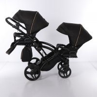 Бебешка количка Junama Mirror Satin Duo Slim 2в1, 3в1 НОВА, снимка 7 - Детски колички - 42081908