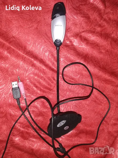 Уеб камера A4 TECH за компютър, с микрофон и USB, снимка 1