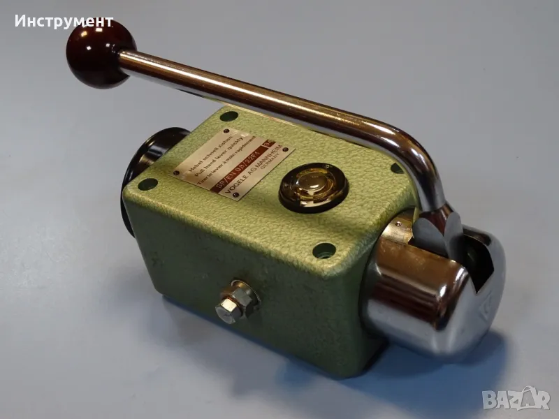 Хидравлична ръчна помпа Vogele AG Mannheim SP/EN 0.6/22F1 Hand Level Oiler Control Valve, снимка 1
