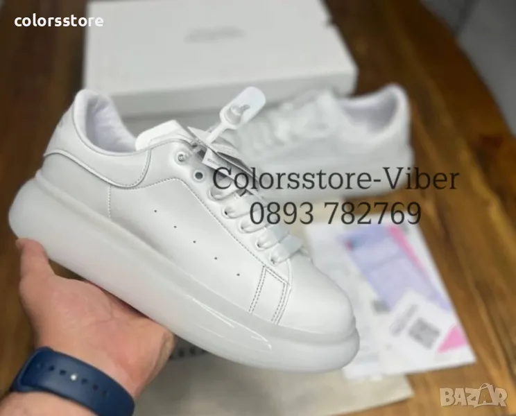 Бели кецове Alexander McQueen-BR173T, снимка 1