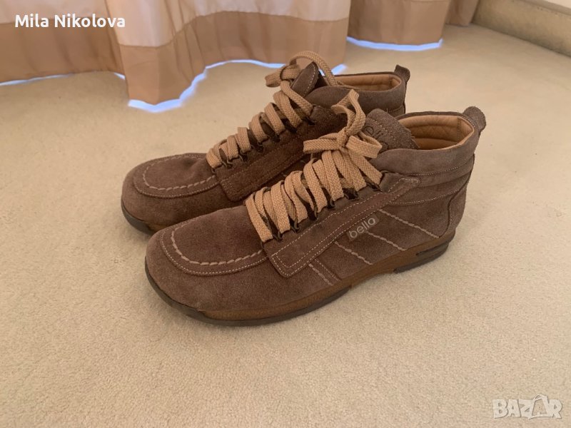 Дамски боти-естествен велур N39/24,8см-стелка, 15 лв, снимка 1