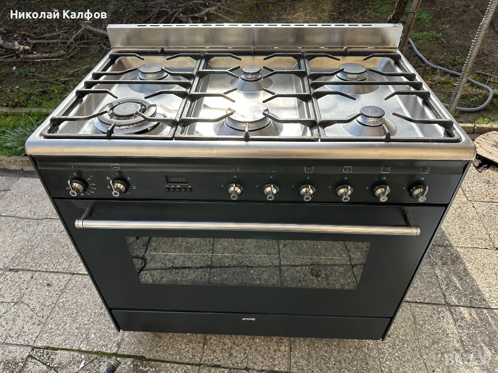 Комбинирана професионална готварска печка Смег/Smeg , снимка 1