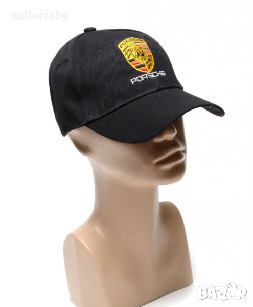 Автомобилна черна шапка - Порше (Porsche), снимка 1