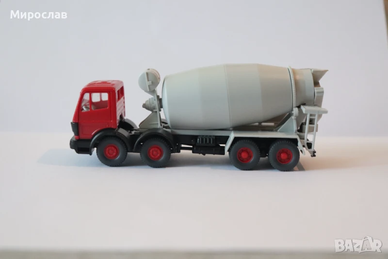 WIKING? H0 1/87 MERCEDES БЕТОНОВОЗ МИКСЕР МОДЕЛ КАМИОН, снимка 1
