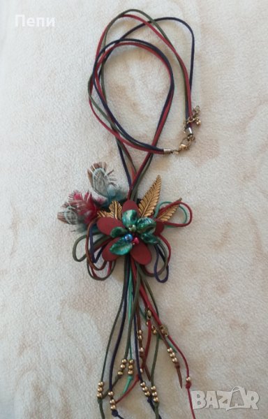 Колие/медальон от естествени материали, снимка 1