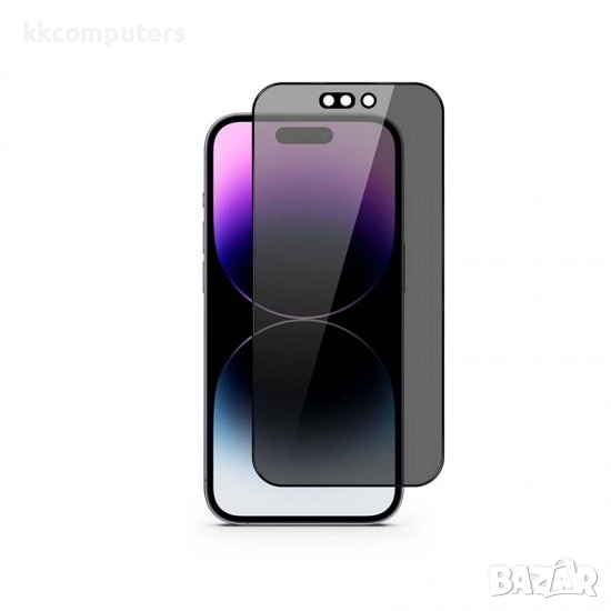 Стъклен screen protector Golden Armor Privacy за iPhone 16 Pro Max 6.9 / 17 Pro max / Черен / Баркод, снимка 1