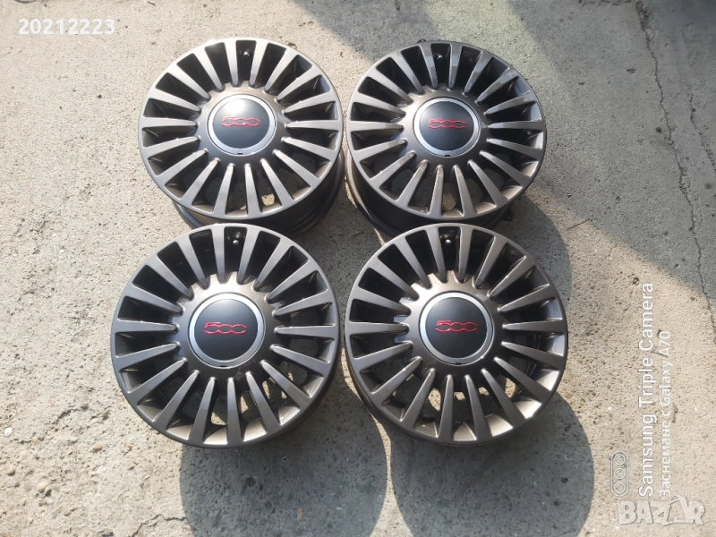 4 броя алуминиеви джанти за Fiat 500 15, снимка 1