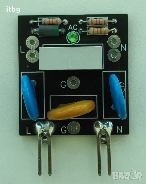 Защита от пренапрежение за 230V AC с филтър за монтаж на автоматичен предпазител, снимка 1