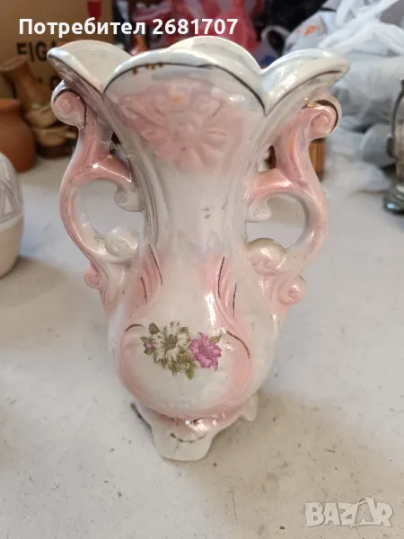 стара керамична ваза , снимка 1