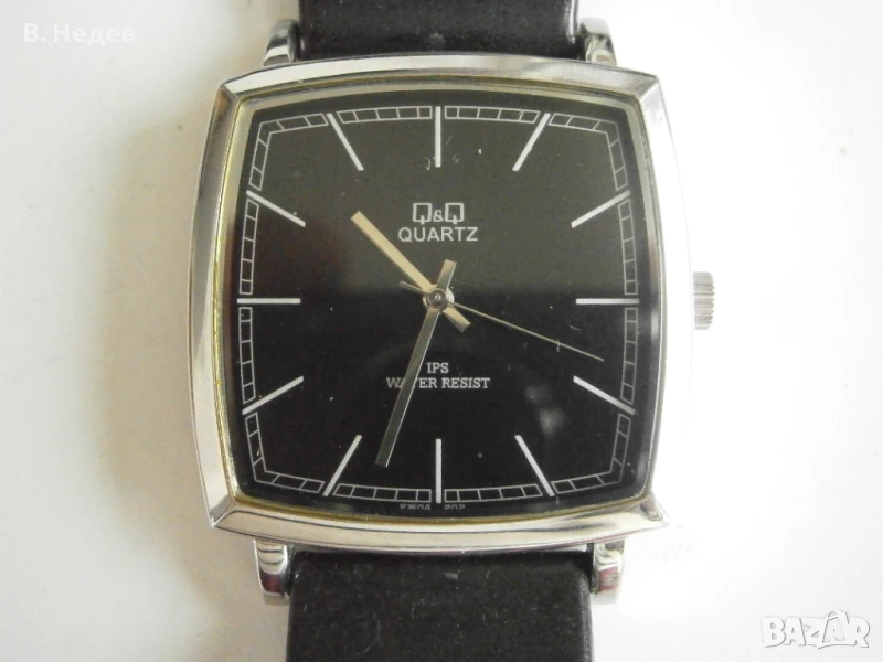 НОВ Q&Q, quartz 38mm x 38mm; височина 6,8мм!, снимка 1
