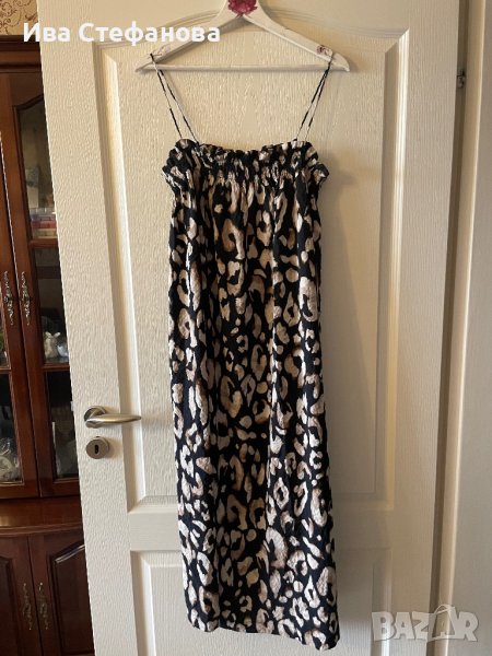 Нова леопардова  ежедневна спортно елегантна дълга рокля hm H&M, снимка 1