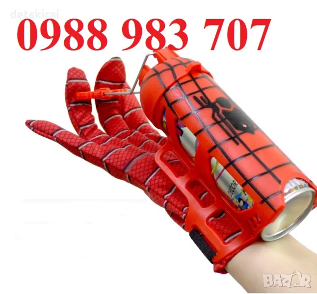 Ръкавица на Сапйдърмен със спрей - паяжина, снимка 1