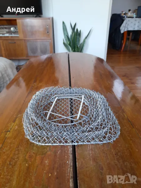 Стара метална пазарска чанта #3, снимка 1