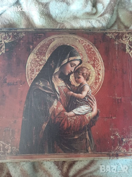 Богородица на платно., снимка 1