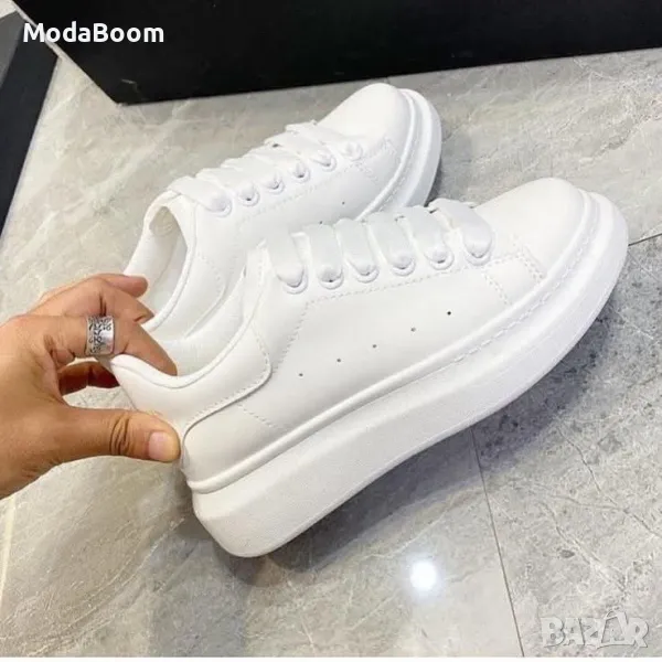 Alexander McQueen бели мъжки маратонки , снимка 1
