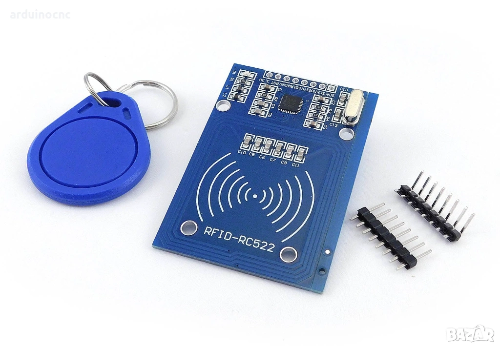 Модул RFID четец RC522 и чип Arduino Raspberry Ардуино, снимка 1