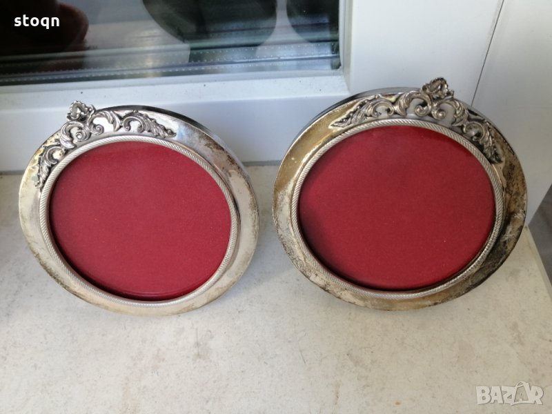 Сребърни рамки за младоженци , снимка 1