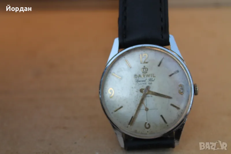 Швейцарски мъжки часовник ''Darwil Spezial Flat'''', снимка 1
