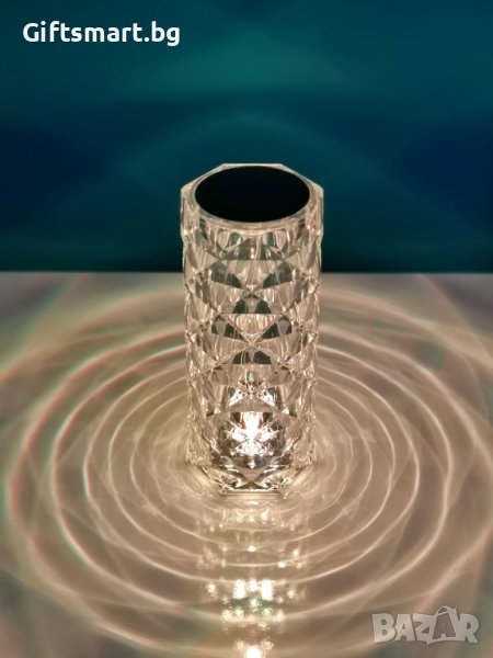 Кристална/Диамантена/презареждаща се LED Лампа, 16 цвята, дистанционно, снимка 1
