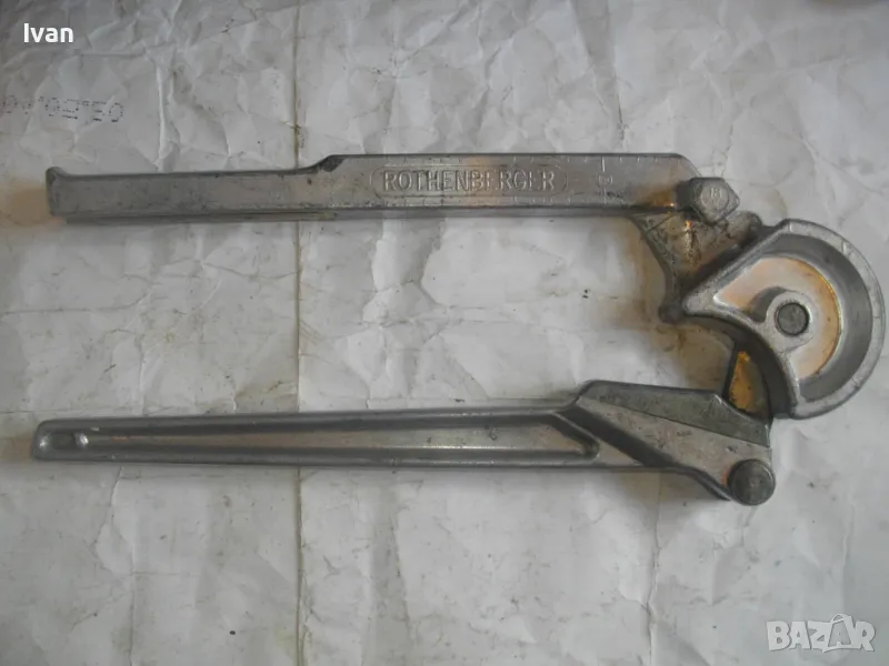 ROTHENBERGER 18мм ТРЪБОГИБ Алуминиев Уред огъване меки полутвърди тръби диаметър ф18мм Масивен 2,5кг, снимка 1