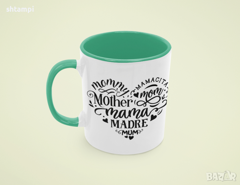 Чаша Heart Mother Words 2,Любов,Подарък,Рожден Ден,Изненада,Мама,Майка,Обич,Празник,, снимка 1