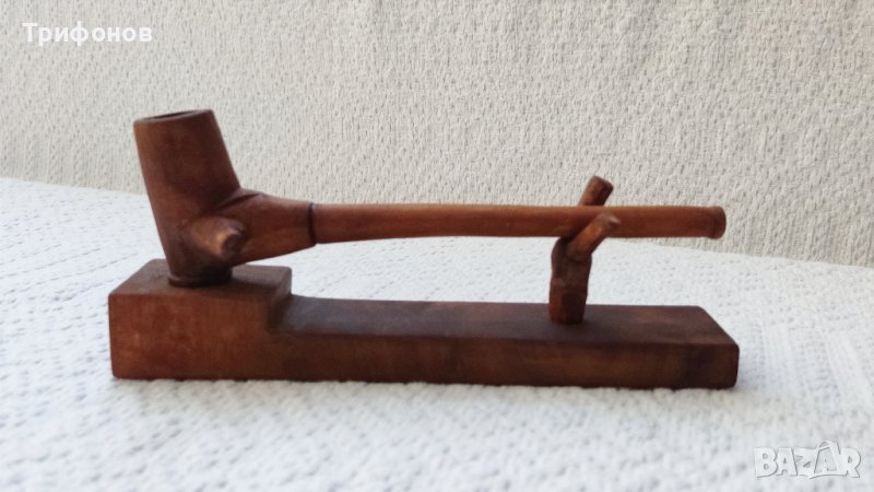 Мини лула със стойка - ръчна изработка, снимка 1