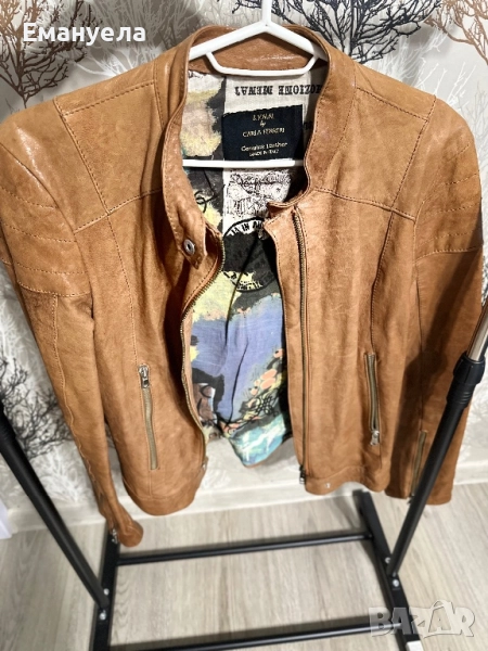 Дамско яке естествена кожа нова, снимка 1