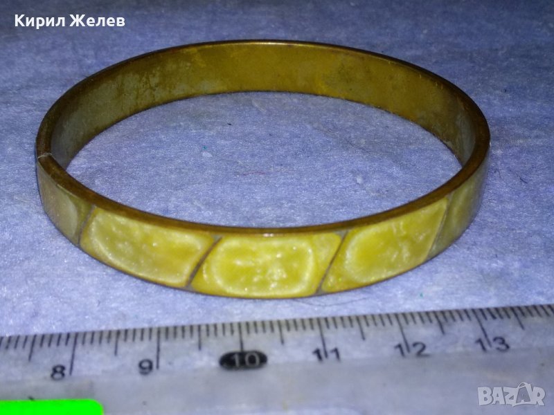 СТАРИННА ТИБЕТСКА ТРАДИЦИОННА ГРИВНА БРОН и ЯСПИС РЪЧНА ИЗРАБОТКА 26906, снимка 1