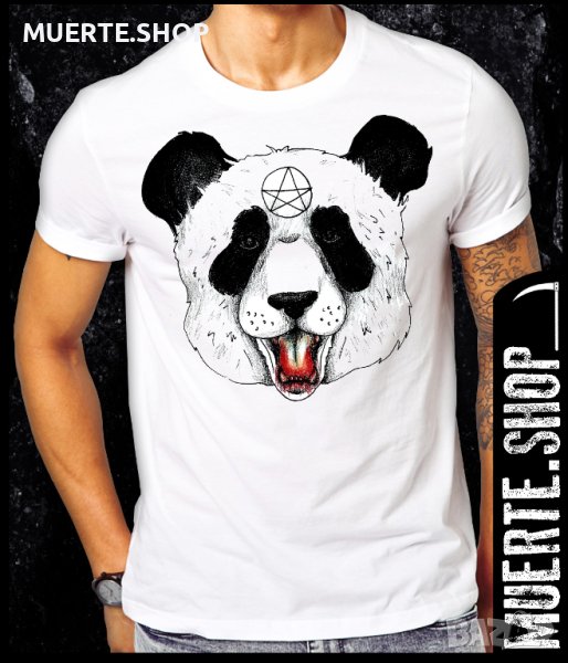 Тениска с щампа SATANIC PANDA, снимка 1