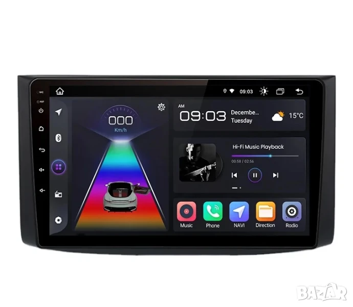 Мултимедия за Chevrolet Aveo, T250, 2006-2012, навигация, плеър, 2Din, двоен дин, Aveo, Chevrolet, снимка 1