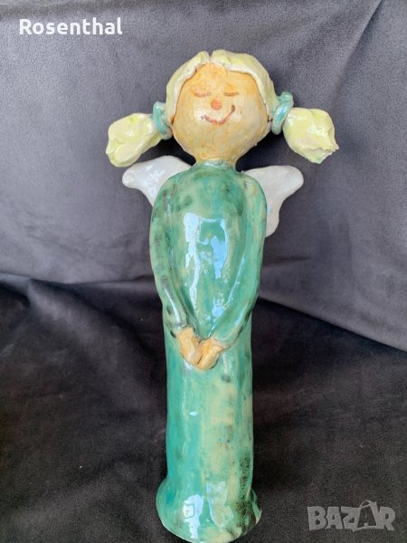 Ръчно изработено Арт статуетка на ангелче, снимка 1