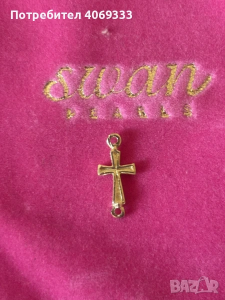 Златно кръстче 0.45гр 14к , снимка 1