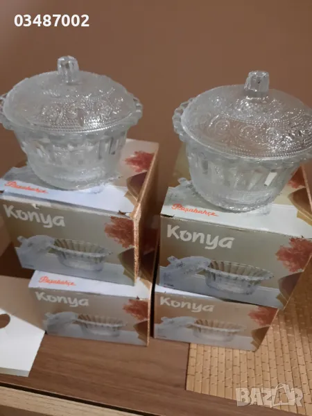 Турски кристални захарници Konya, снимка 1