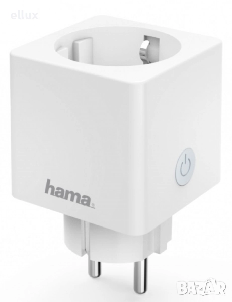 Смарт WiFi контакт Hama - бял, снимка 1