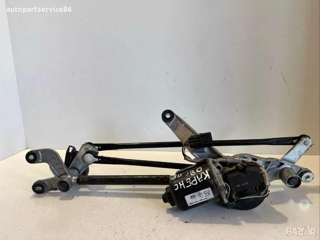 Механизъм с мотор за чистачки (LHD) за KIA Carens 2007–2011 2.0 CRDi, 98110-1D000, снимка 1