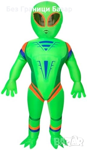 Нов Надуваем костюм извънземно за Хелоуин – за възрастни 160-190 см, снимка 1