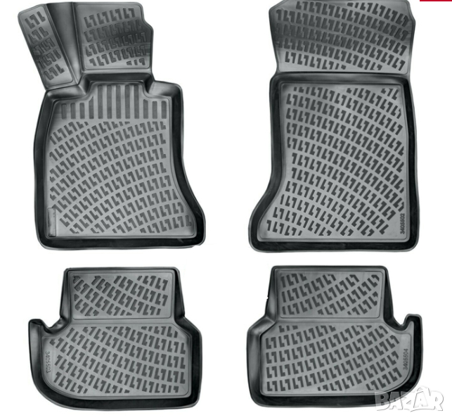 Гумени стелки RizLine за BMW 5 F10 10-16, снимка 1