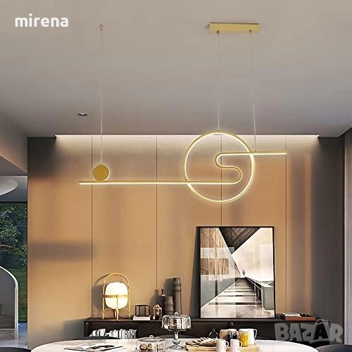 Модерни ЛЕД LED висящи осветителни тела, полилей, дистанционно 218, снимка 1