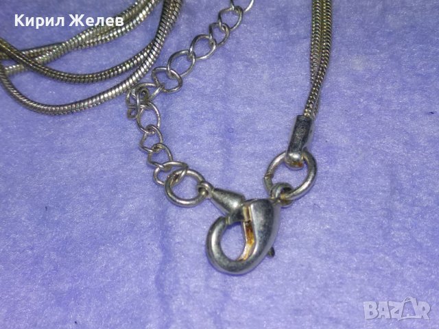 КРАСИВО ПОСРЕБРЕНО ФЕШЪН АРТ НЕЖНО КОЛИЕ от НЕРЪЖДАЕМА БЛАГОРОДНА СТОМАНА с ТОПЧЕТА и СЪРЧИЦЕ 40518, снимка 11 - Колиета, медальони, синджири - 42640223