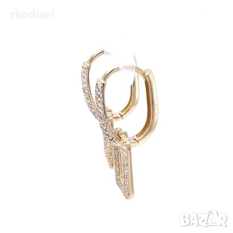 Златни обеци 4,14гр. 14кр. проба:585 модел:22025-2, снимка 3 - Обеци - 44264517