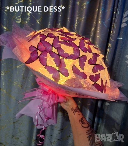 ПРОМОЦИЯ‼️Луксозни, светещи букети "DESS", снимка 16 - Изкуствени цветя - 47690800