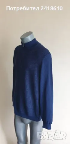Hugo Boss Elfonso Wool Half Zip Jumper Mens Size XL ОРИГИНАЛ! Мъжкa Жилетка  с 3/4 Цип!, снимка 5 - Пуловери - 47622417