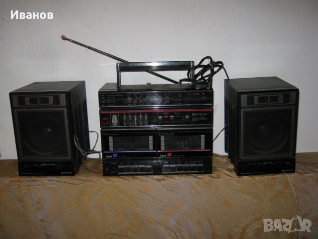 Радиокасетофон двукасетъчен Hitachi , снимка 2 - Радиокасетофони, транзистори - 39535473