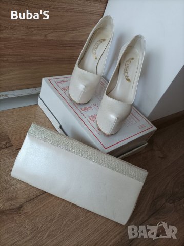 Комплект официални обувки с чанта, снимка 6 - Дамски елегантни обувки - 37801564