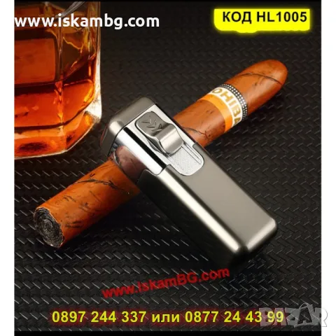 Мощна запалка с четворен джет пламък – за пури и цигари - КОД HL1005, снимка 6 - Запалки - 50205350