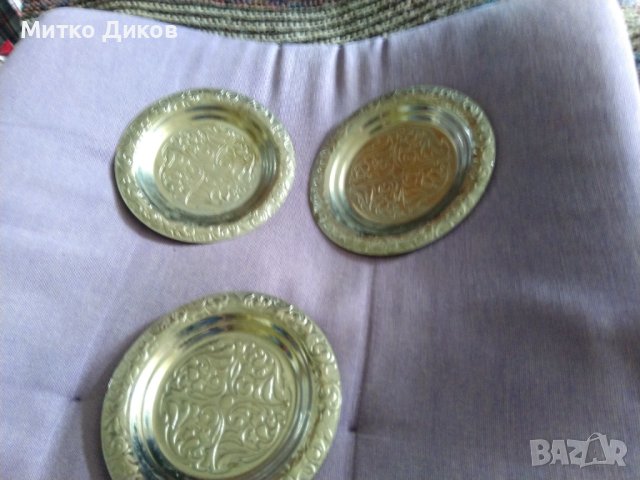 Метални чинийки Фи 115мм-3броя, снимка 2 - Чинии - 40581394