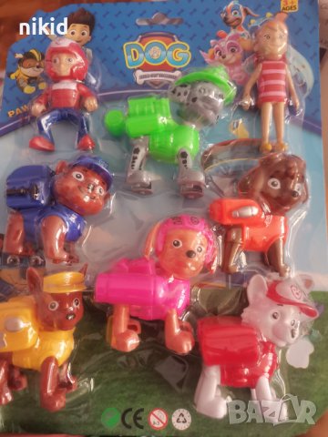 6 кучета 2 човечета Пес Патрул Paw Pes Patrol Райдър пластмасови играчки фигурки