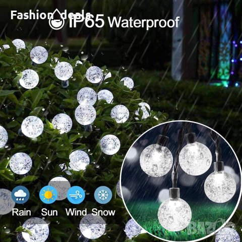 Нови соларни лампички светлини за двор градина парти Слънчеви глобуси, снимка 7 - Други - 40482940