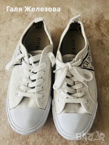 Guess-бели дамски кецове, снимка 5 - Кецове - 56281173